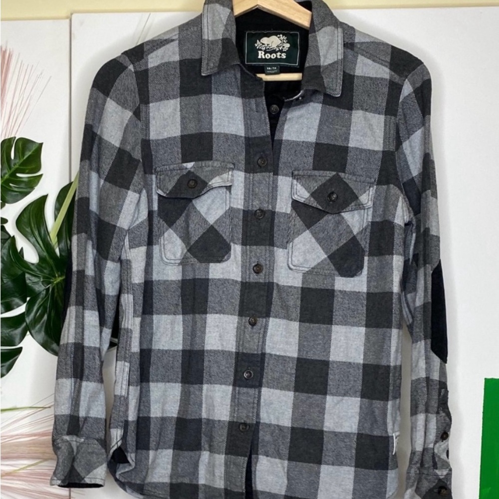 ROOTS warm flannel shirt